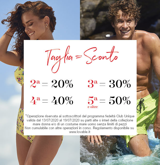 Promo intimo Taglia Sconto Uomo LOVABLE